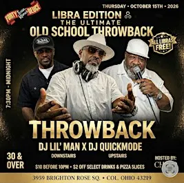 3rd Thursdays Throwback @ Easton!  ALL LIBRAS FREE