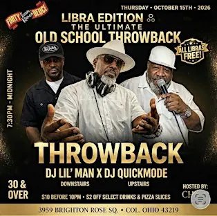 3rd Thursdays Throwback @ Easton! ALL LIBRAS FREE