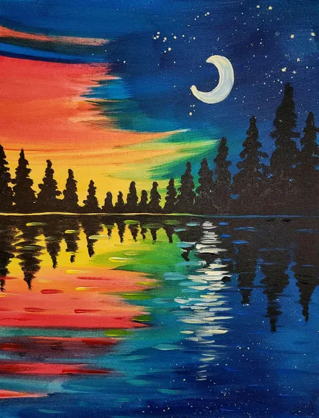 Crescent Moon Paint & Sip- Spot On Sports Bar