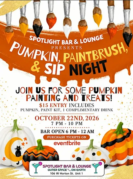 Pumpkin, Paintbrush, & Sip