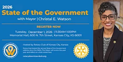 2026 Wyandotte County State of the Government Hosted by the KCK Rotary Club