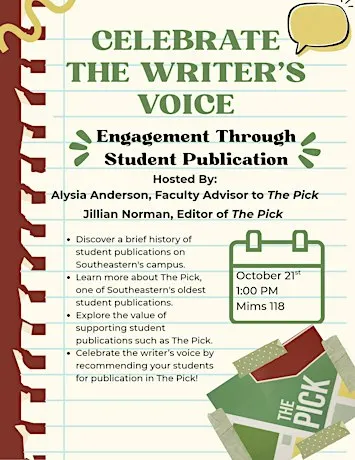 Celebrate the Writer's Voice:  Engagement through Student Publications