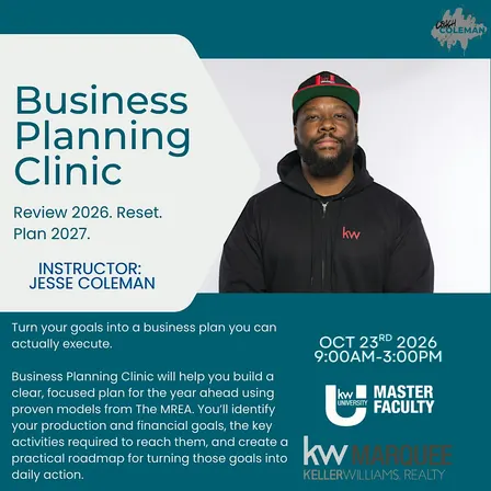 Business Planning Clinic W/ Jesse Coleman
