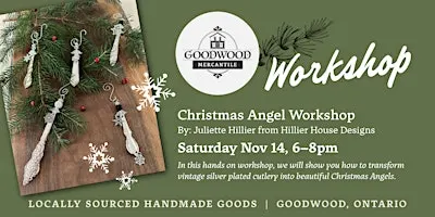 Christmas Angel Workshop with Juliette Hillier - Saturday Nov. 14th