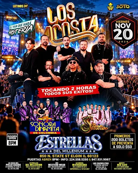 LOS ACOSTA   SONORA DINAMITA DE COLOMBIA   BANDA SEDUCCION