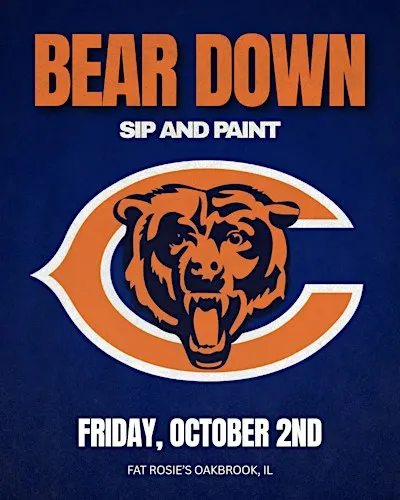 Chicago Bears Themed Sip and Paint