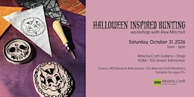 Halloween Inspired Bunting Workshop with Alex Mitchell