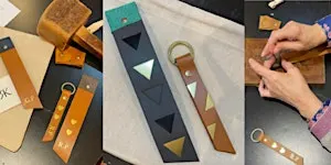 Personalised Leather Bookmark & Keyring Workshop