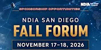 NDIA San Diego Defense & Industry Fall Forum 2026-SPONSORSHIP REGISTRATION