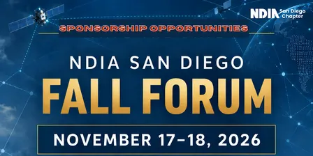 NDIA San Diego Defense & Industry Fall Forum 2026-SPONSORSHIP REGISTRATION