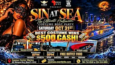 SIN AT SEA : The Ultimate Halloween Costume Boat Party