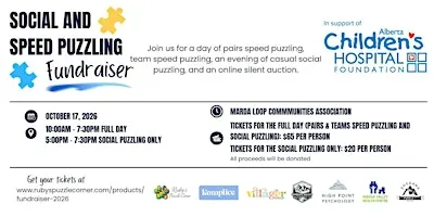 Social and Speed Puzzling Fundraiser