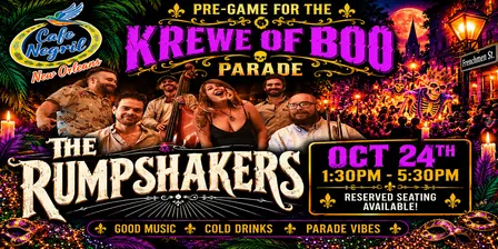 Krewe of Boo Pre-Game with The Rumpshakers