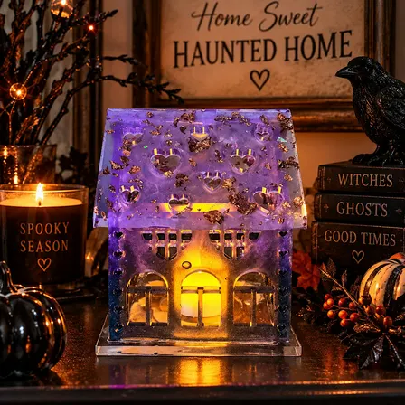 Haunted Hearts House Candle Holder