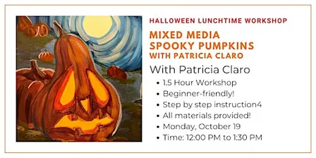 Halloween Lunchtime Workshop: Mixed Media Spooky Pumpkins