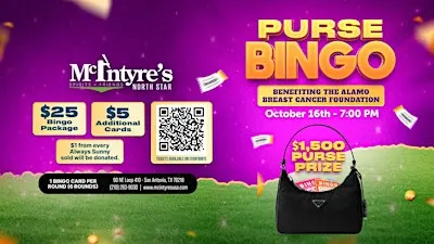 PURSE BINGO FOR A CAUSE