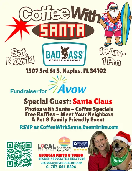 Coffee & Holiday Photos With Santa - A Pet & Family Friendly Event