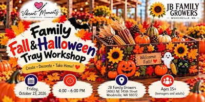 Family Fall and Halloween Tray Workshop
