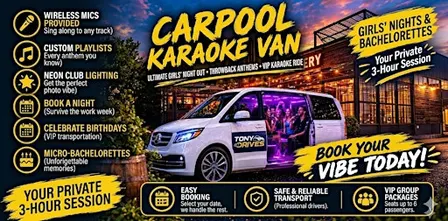 Girls' Night Out: 3-Hour Party Van & Karaoke Experience