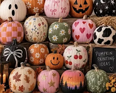 FREE pumpkin & wine glass painting events!