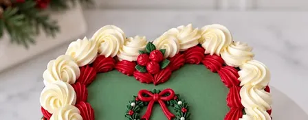 Sharp & Smooth Holiday Heart Cake