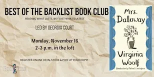 Best of the Backlist Book Club: "Mrs. Dalloway" by Virginia Woolf
