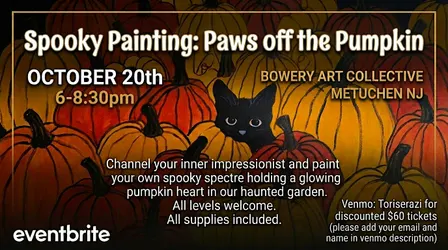 Spooky Painting: Paws of the Pumkpin