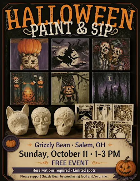 Halloween Paint and Sip