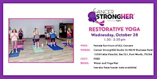Cancer StrongHER Restorative Yoga — October 28, 2026