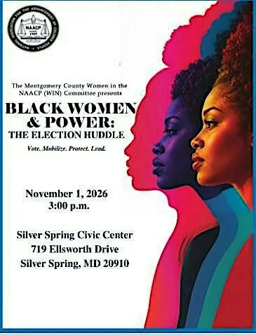 MC MD NAACP WIN Committee presents Black Women and Power: A Political Salon