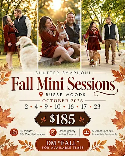 Fall Family Photo Mini Sessions at Busse Woods