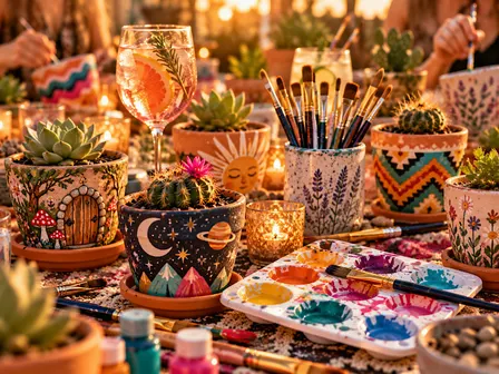 Paint & Sip: Desert Blooms