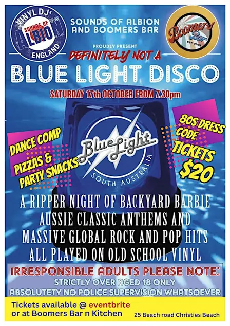 Nor a BLUE LIGHT DISCO!