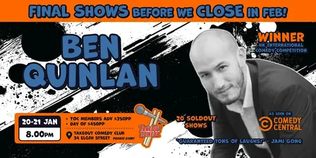 This week at TakeOut Comedy - Ben Quinlan