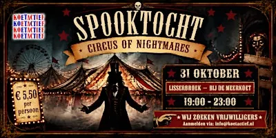 Spooktocht Lisserbroek 2026 - Circus of Nightmares