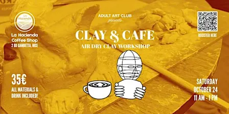 Clay & Cafe: Air Dry Clay Workshop at Local Coffee Shop (Nice, FR)