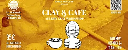 Clay & Cafe: Air Dry Clay Workshop at Local Coffee Shop (Nice, FR)