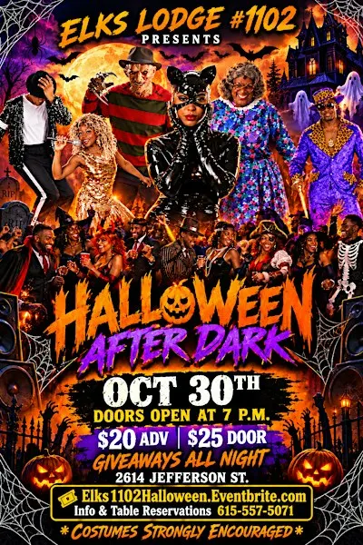 HALLOWEEN PARTY - HALLOWEEN AFTER DARK  Presented by ELKS LODGE #1102