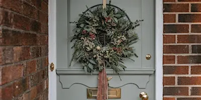 Christmas door wreath workshop