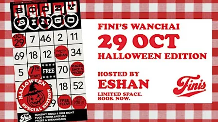 FINI'S Boozy Bingo: Halloween Special Edition in Wanchai