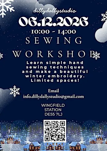 Sewing Workshop - Winter Embroidery  - Applique