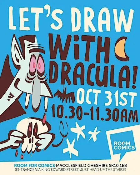 LET'S DRAW with DRACULAaaaaa! Saturday Cartoon Art Club