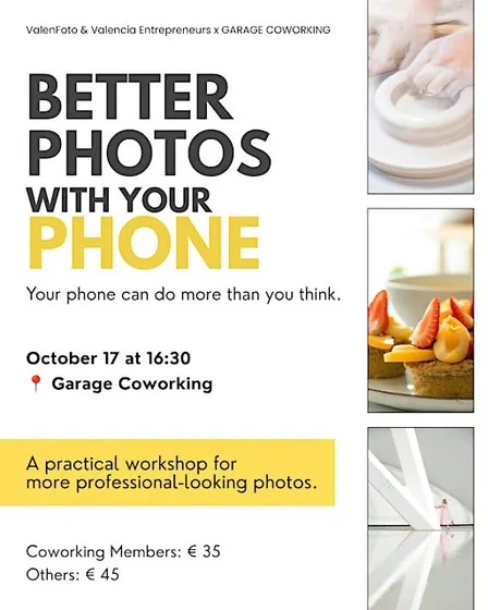 Take Better Photos with Your Phone @ Garage Coworking