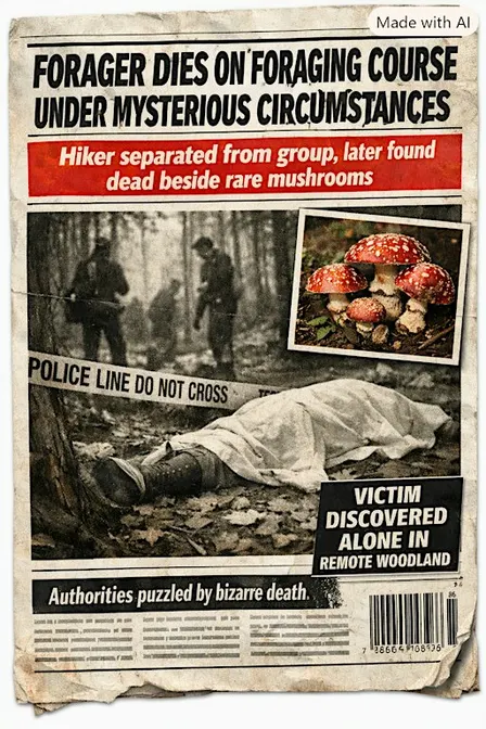 MURDER MYSTERY: Ms Shee-Look and Mr Whats-On "FORAGING COURSE MYSTERY" 17th