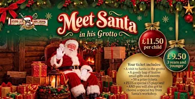 Meet Santa at Coral Island Blackpool 2026