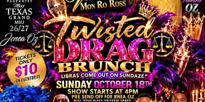 TWISTED DRAG BRUNCH Sunday