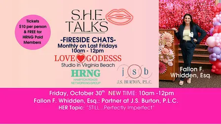 S.H.E. Talks October 2026 Fireside Chat with Fallon F. Whidden, Esq.