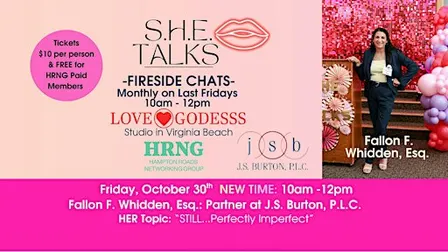 S.H.E. Talks October 2026 Fireside Chat with Fallon F. Whidden, Esq.