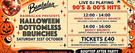 Bambalan’s Halloween Bottomless Brunches
