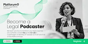 Become a Legal Podcaster at Co-Lab, Copenhagen and In-App